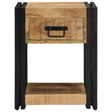 Bedside Cabinet 40x40x50 cm Solid Rough Wood Mango 4016700