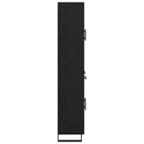 Highboard Black Oak 69.5 x 34 x 180 cm Engineered Wood 3416111
