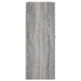 Wall Mounted Cabinet Grey Sonoma 69.5x34x90 cm 828402