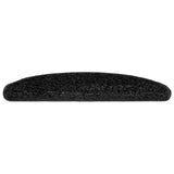 Stair Mats 20 pcs 65x21x4 cm Black Half Round Large 3365846