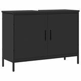Bathroom Sink Cabinet Black 80x30x60 cm Engineered Wood 842451