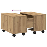 Coffee Table Artisan Oak 60x60x38 cm Engineered Wood 856549