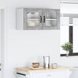 Wall Glass Cabinet PORTO Concrete Grey 80 x 31 x 40 cm 885298