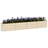 Planter Ivory 320 x 40 x 45 cm Steel 42018086