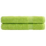 Premium Sauna Towels SOLUND 2 pcs Apple Green 80x200 cm 600 gsm 137506
