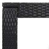3 Piece Garden Bar Set with Cushions Poly Rattan Black 3095401