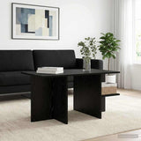 Coffee Table Black Oak 87 x 50 x 45 cm Engineered Wood 8001056