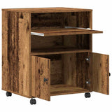 Printer Stand Old Wood 60 x 48 x 74 cm Engineered Wood 862285