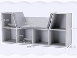 Kids Bookcase Shelf Storage Cabinet Unit, Living Room Sideboard w/ Six Compartments for Toys, Books T3398P347675