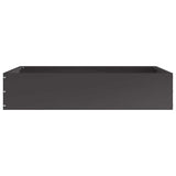 Lawn Edging 6 pcs Black 60 x 60 x 13 cm Steel 874731
