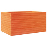 Garden Planter Wax Brown 90x60x45.5 cm Solid Wood Pine 847280