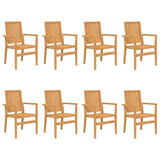 9 Piece Garden Dining Set Solid Wood Teak 3157922