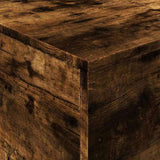 Coffee Table with LED Lights Smoked Oak 90x50x40 cm 839879