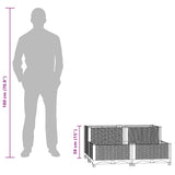 Raised Bed 80x80x38 cm Polypropylene 153316