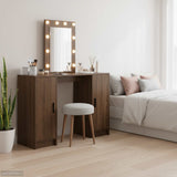 Dressing Table Brown 102 x 33 x 135 cm Engineered Wood 865187