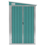 Wall-mounted Garden Shed Green 118x288x178 cm Galvanised Steel 316225