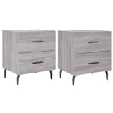 Bedside Cabinets 2 pcs Grey Sonoma 40x35x47.5 cm Engineered Wood 827353