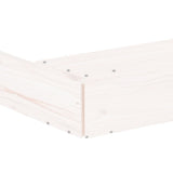 Sandbox with Seats White Octagon Solid Wood Pine 825010