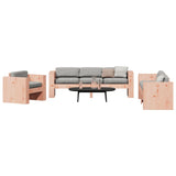 ZNTS 2 Piece Garden Lounge Set Solid Wood Douglas 3216904