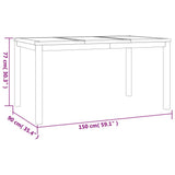 3 Piece Garden Dining Set Solid Wood Teak 3157940