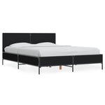 ZNTS Bed Frame without Mattress Black 120x200 cm 3279992