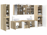 Bathroom Furniture Set 6 pcs Sonoma Oak 3407209