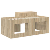 Kids'High Bed Frame with Desk Sonoma Oak Engineered Wood 3422669