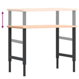 Workbench 100x60x cm Solid Wood Beech Rectangular 3309682