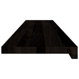 Stair Treads 12 pcs Brown Black 120x30x2 cm Solid Wood Oak 3283048