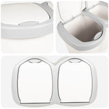 Garbage Bin White 49.5 x 30 x 46.5 cm PP 42033397