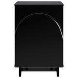 Bedside Cabinet 2 pcs Black 33.5 x 34.5 x 50 cm Engineered Wood 8011408