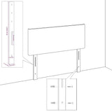 Headboard with Headboard Dark Blue 90 cm Faux Leather 42007079