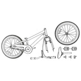 Mountain Bike 20'' 6-Speed for 5-8 Years Old Black 42009750