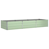 Planter Pastel Green 290 x 100 x 45 cm Galvanised Steel 42018273