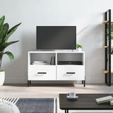 TV Cabinet White 80x36x50 cm Engineered Wood 828980