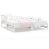 Pull-out Day Bed without Mattress White 2x cm 820742