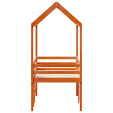High Sleeper Bed without Mattress Wax Brown 75x190 cm Small Single Solid Wood Pine 3282143