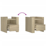 Bedside Cabinet Sonoma Oak 45x50x50 cm Engineered Wood 848278