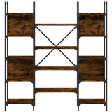 Bookshelf Smoked Oak 155.5x24x166.5 cm Engineered Wood 838860