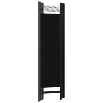 ZNTS 5-Panel Room Divider Black 200x180 cm 320710