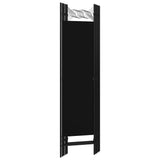 ZNTS 5-Panel Room Divider Black 200x180 cm 320710