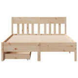 Bed Frame without Mattress 120x200 cm Solid Wood Pine 3301869