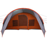 Tunnel Tent 6-Person Grey and Orange 890 x 470 x 220 cm 42004046