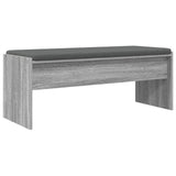 Hall Bench with Cushion Grey Sonoma 103 x 38 x 40 cm 891565