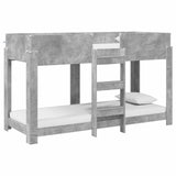 Bunk Bed for Kids Concrete Grey 75 x 190 cm Engineered Wood 3410542