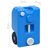Wheeled Water Tank for Camping 25 L Blue 30131