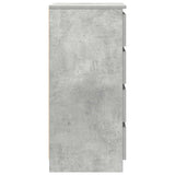 Sideboard Concrete Grey 37.5x35x76 cm Engineered Wood 861754