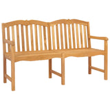 Handcarved Rose Bench 150 x 60.5 x 95 cm Solid Teak Wood 42030021