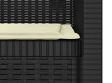 1-Seater Armchair with Cushion Rattan Look PP Anthracite 8011852