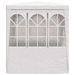 Professional Party Tent with Side Walls 2x2 m White 90 g/m 48516